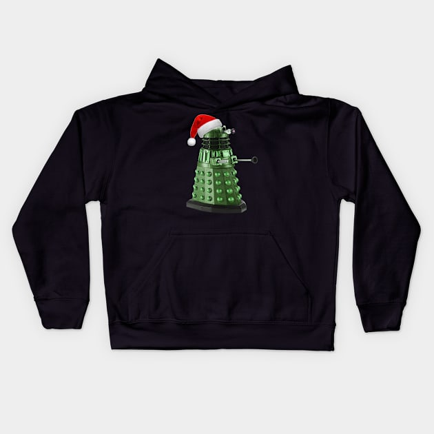 Santa Dalek Kids Hoodie by fashionsforfans